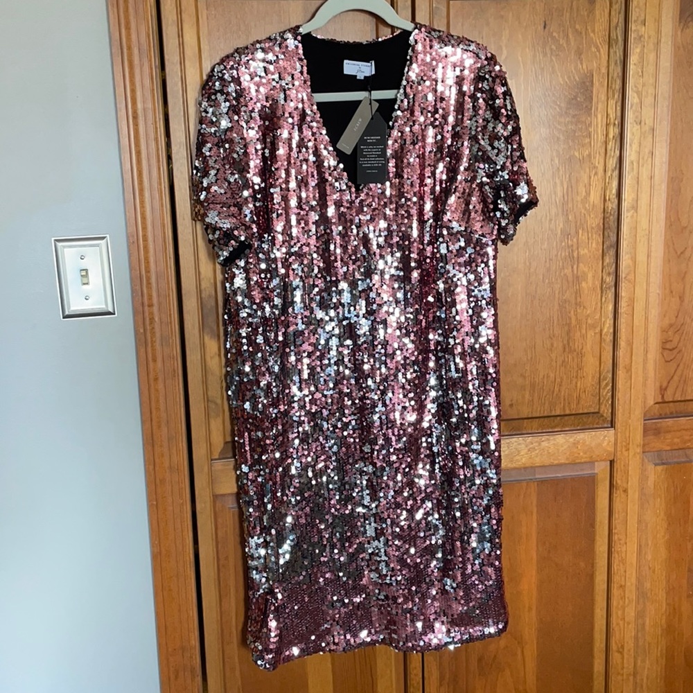 Jcrew sequin dress